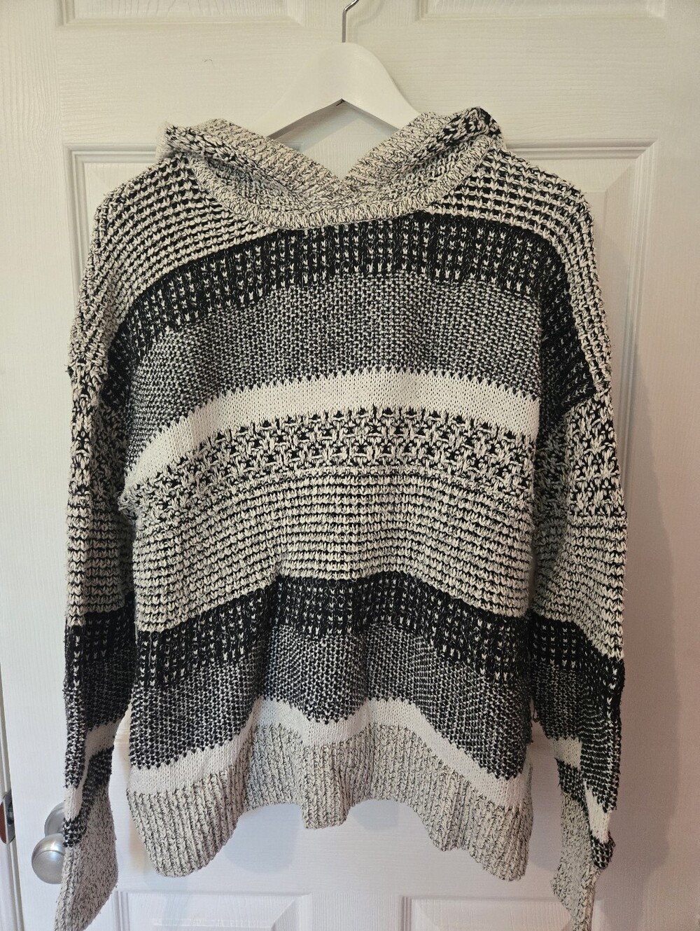 Hooded Roots Chunky Knit Sweater